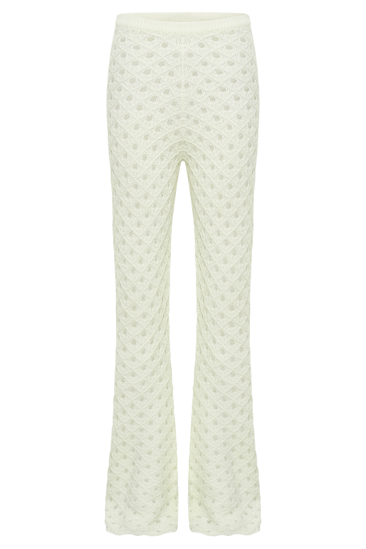 Santana Crochet Pants - Ivory