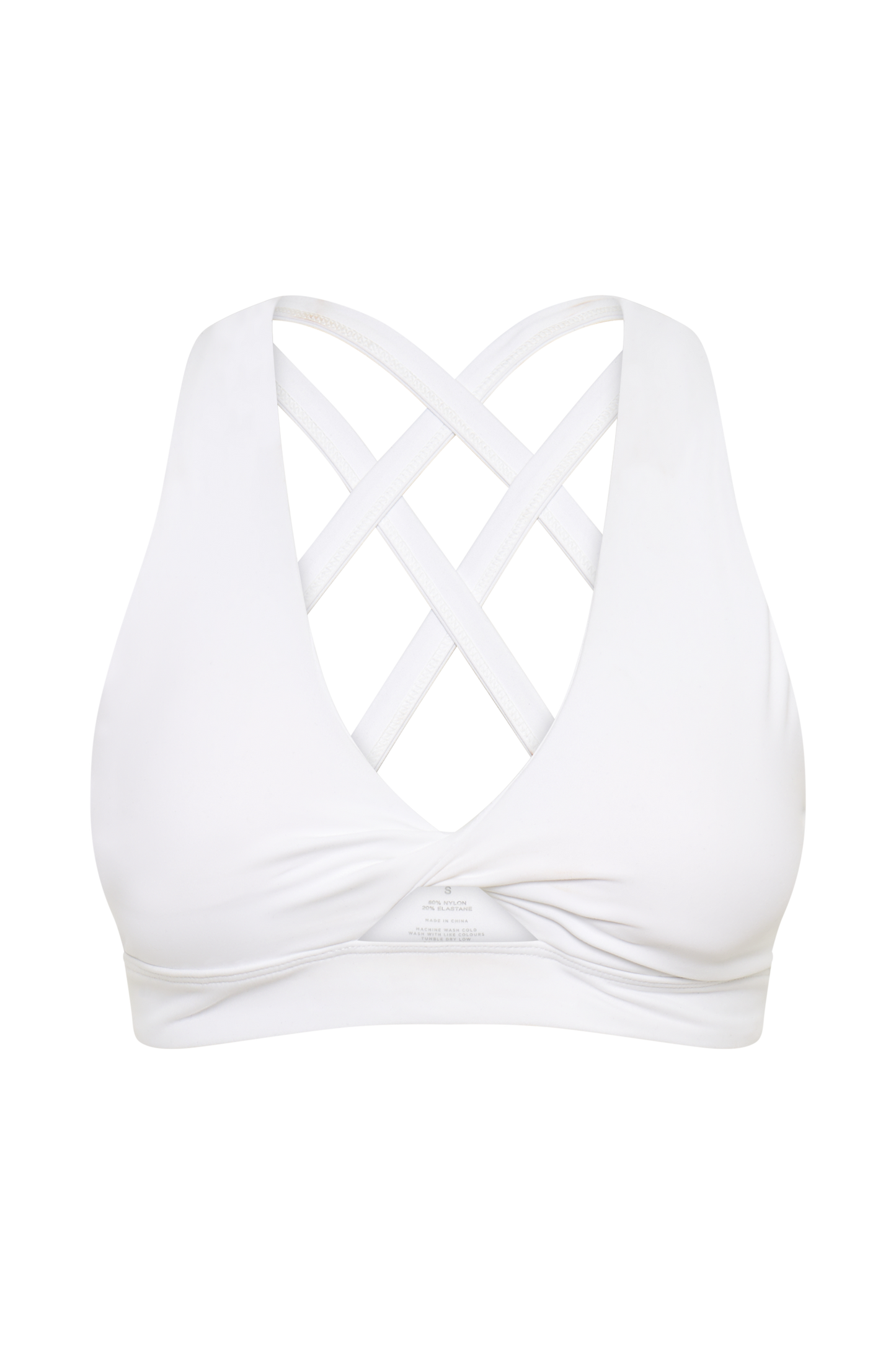 Jackie Twist Crop Top - White