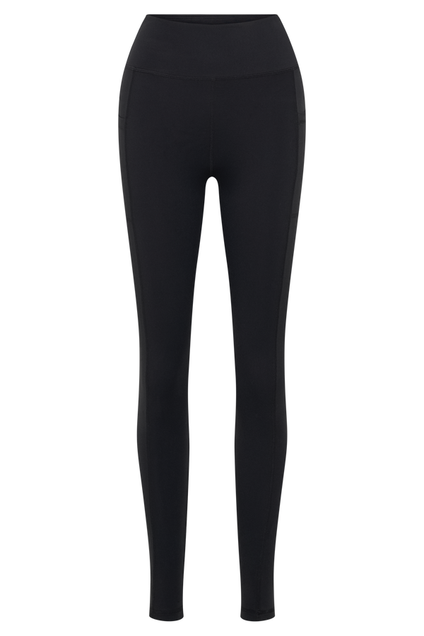 New SATINA Black Yoga Leggings with Pockets Super Soft