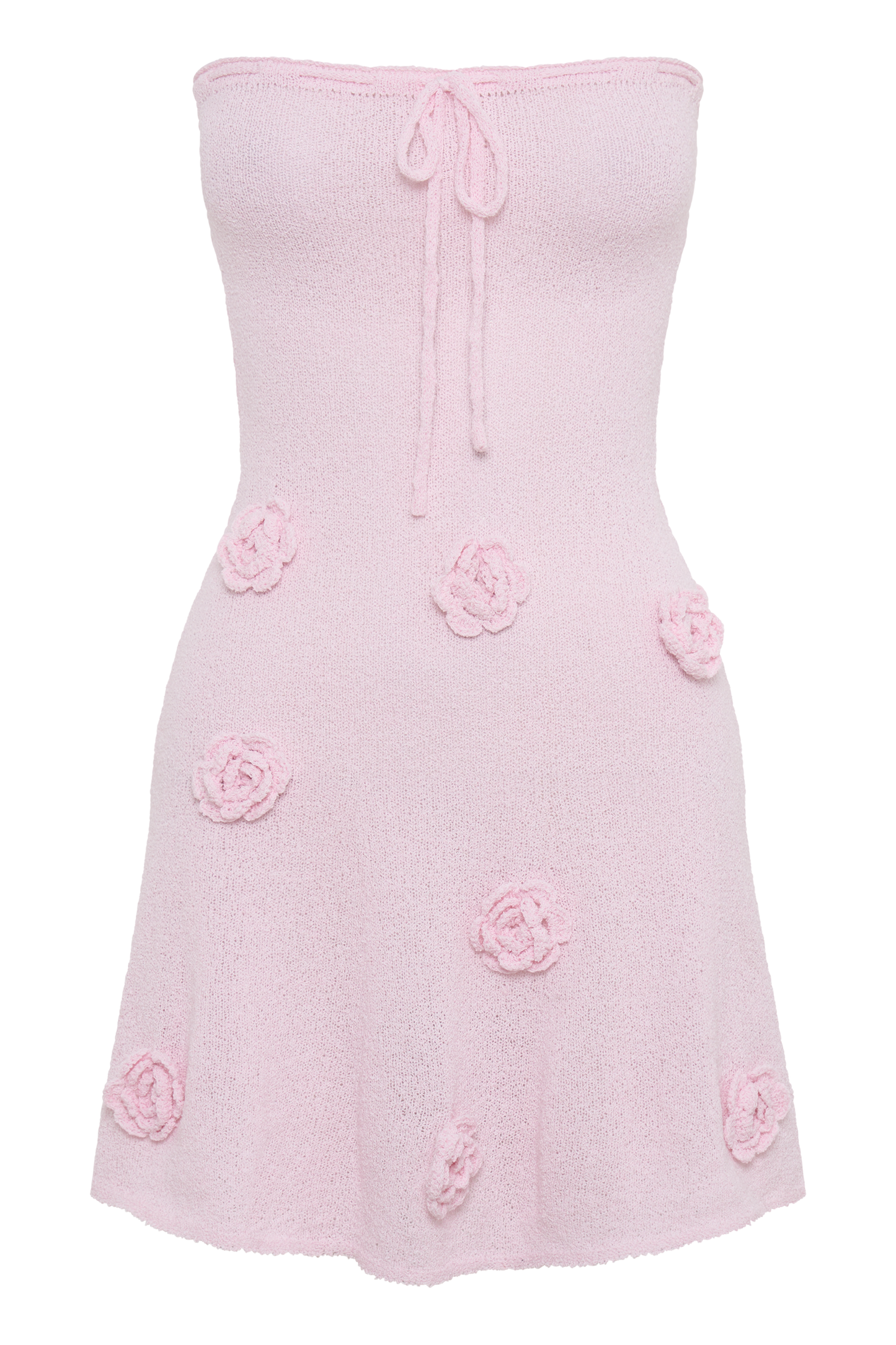 Connelly Strapless Knit Mini Dress - Fairy Floss Pink