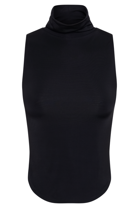 Wren Slinky Turtle Neck Top - Black