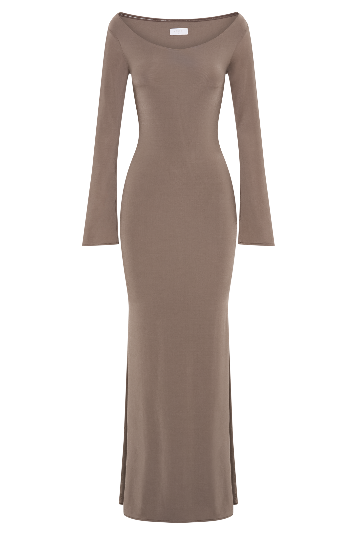 Millicent Slinky Long Sleeve Maxi Dress - Coco