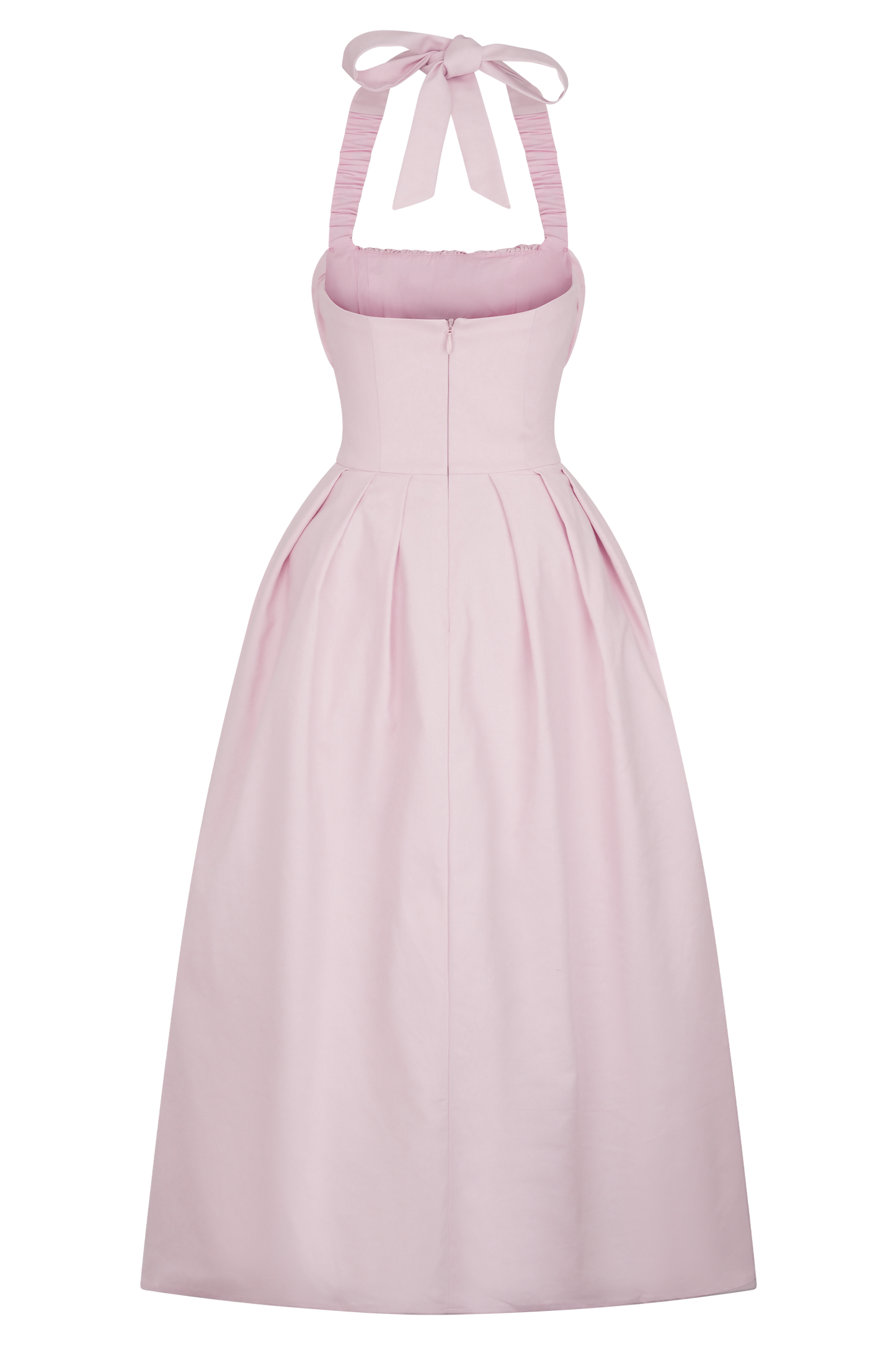 Candy Halter Midi Dress - Ballet Pink