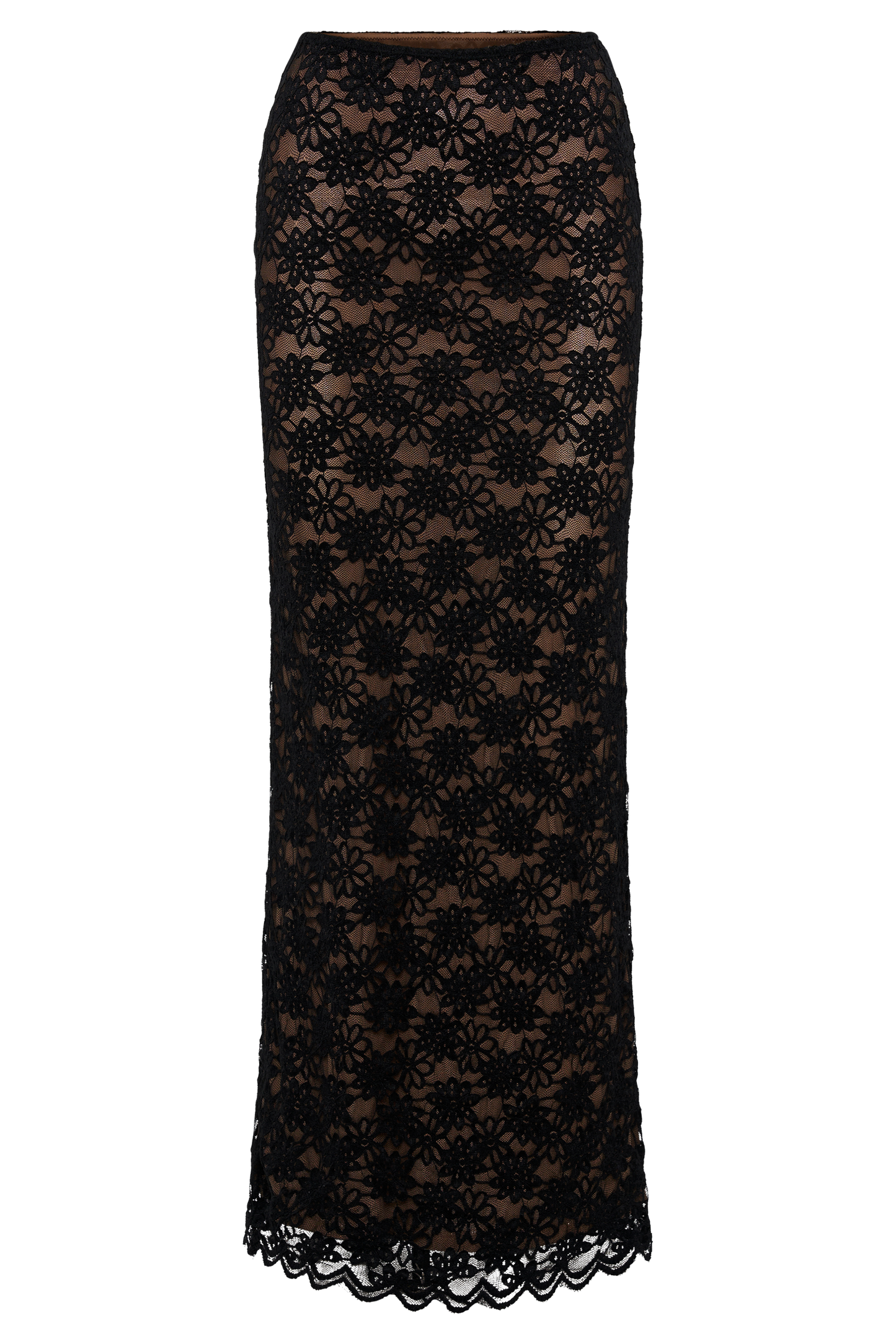 Elska Lace Maxi Skirt - Black