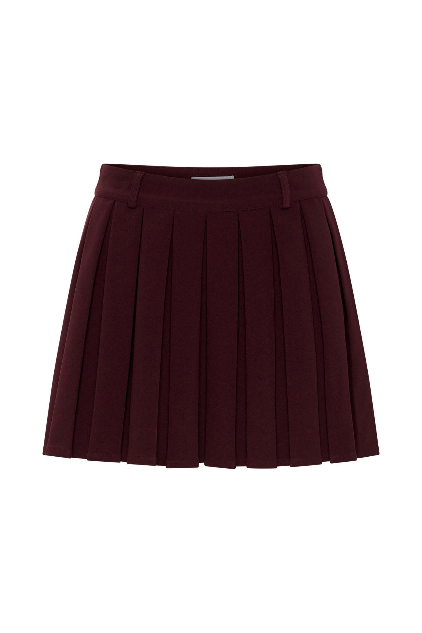 Mura Pleated Mini Skirt - Plum