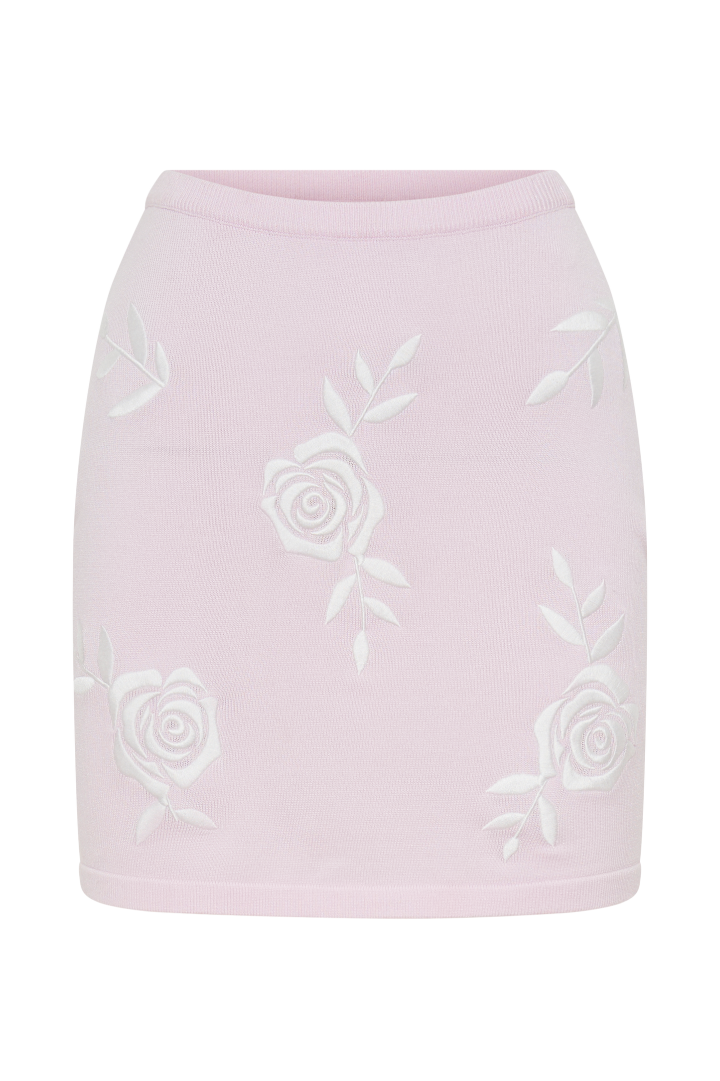 Tallulah Rose Knit Mini Skirt - Fairy Floss Pink