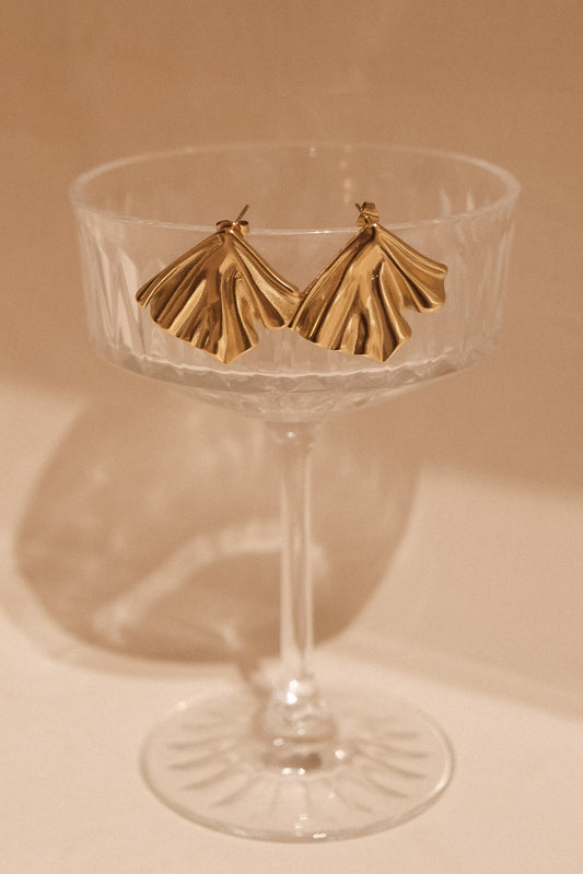 Willa Draped Earrings - Gold