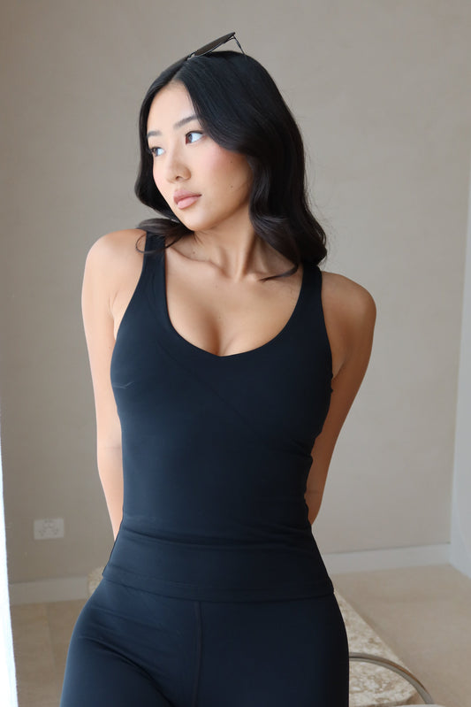 Nadine Yoga Top - Black