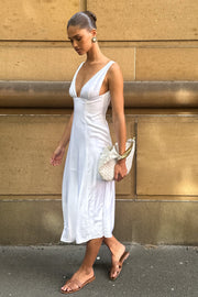 White Midi Dresses - Shop Online