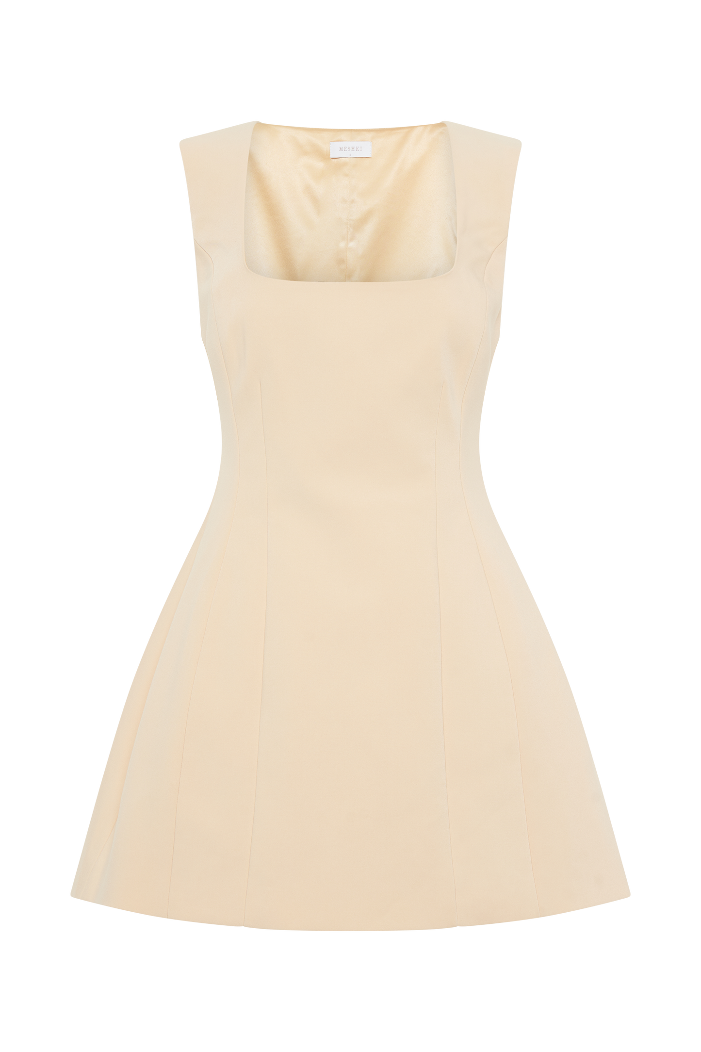 Lysandre Crepe Mini Dress - Peach