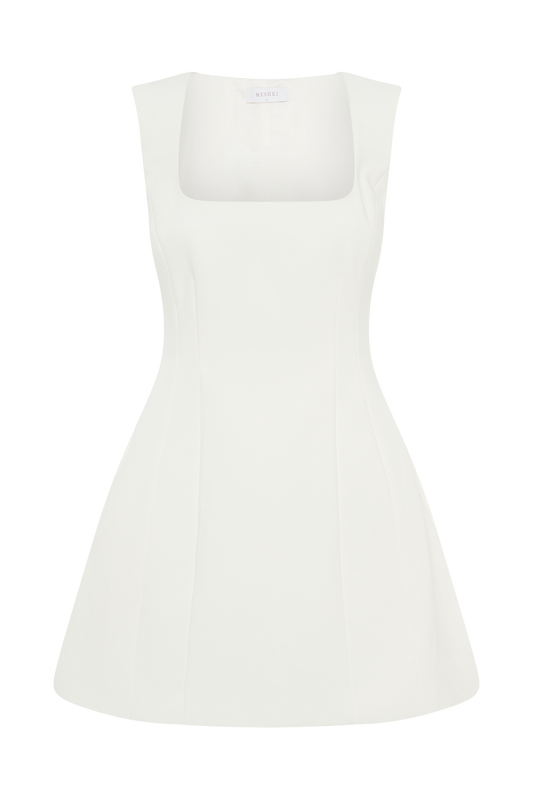 Lysandre Crepe Mini Dress - Ivory