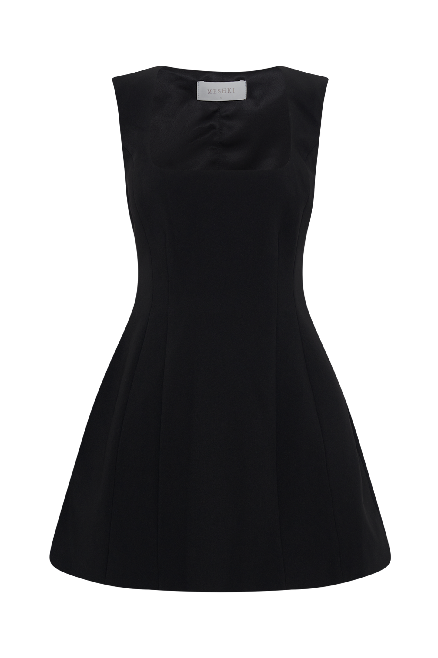 Lysandre Crepe Mini Dress - Black