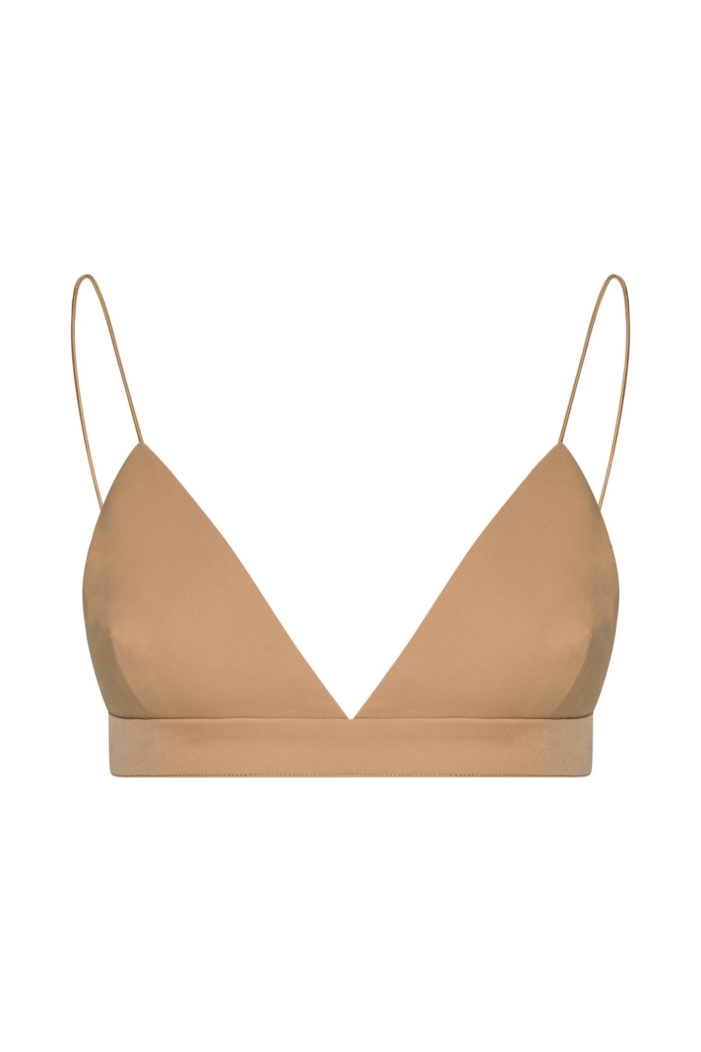 Cynthia Triangle Bralette - Camel