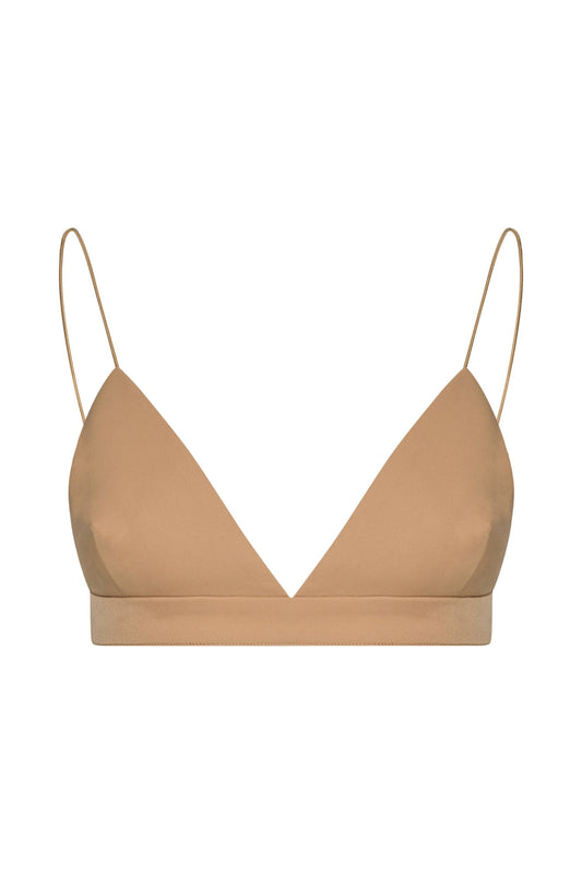 Cynthia Triangle Bralette - Camel