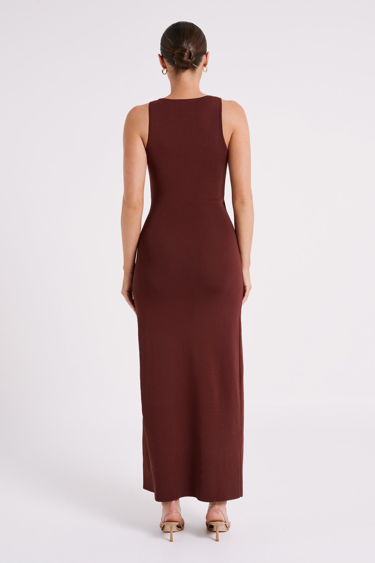 Araminta Knit Maxi Dress - Dark Chocolate