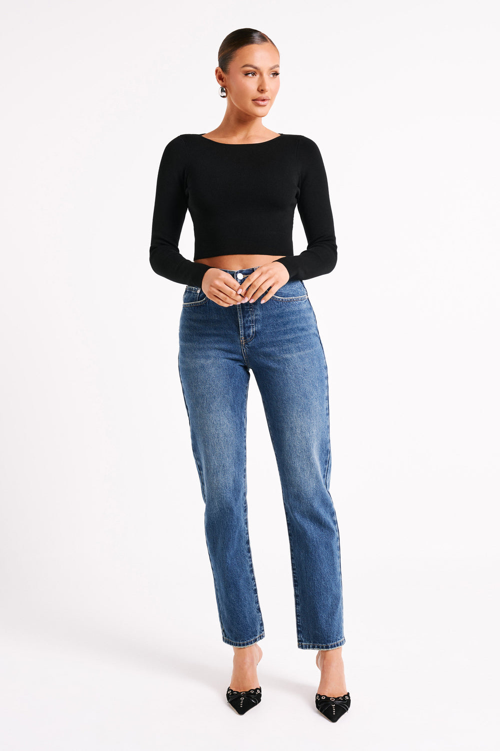 Mattea Denim Jeans - Dark Blue