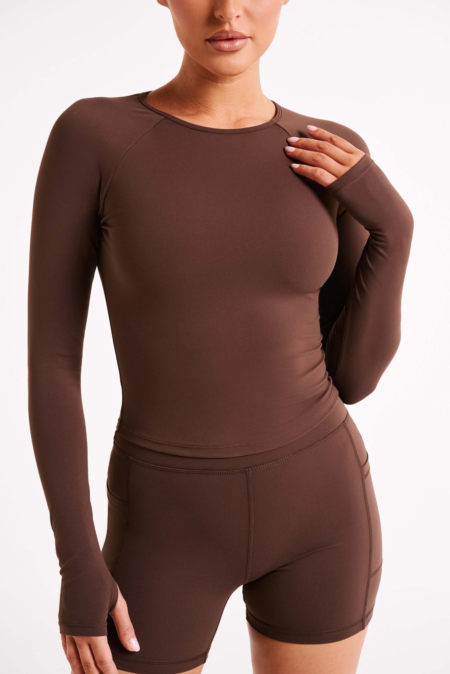 Venus Long Sleeve Top - Dark Chocolate