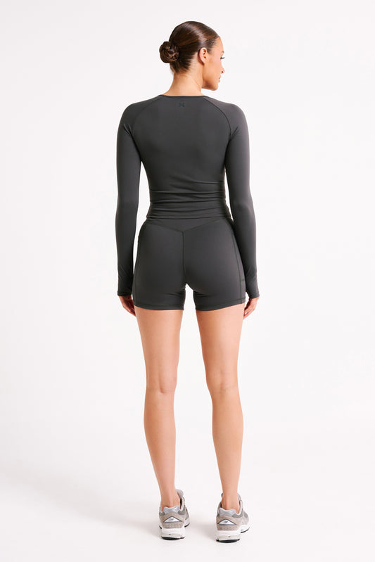 Martina Bike Shorts With Pocket - Charcoal