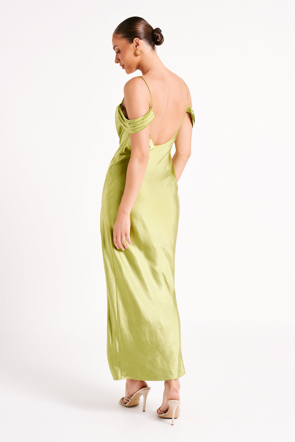 Mariposa Off Shoulder Maxi Dress - Parakeet Green