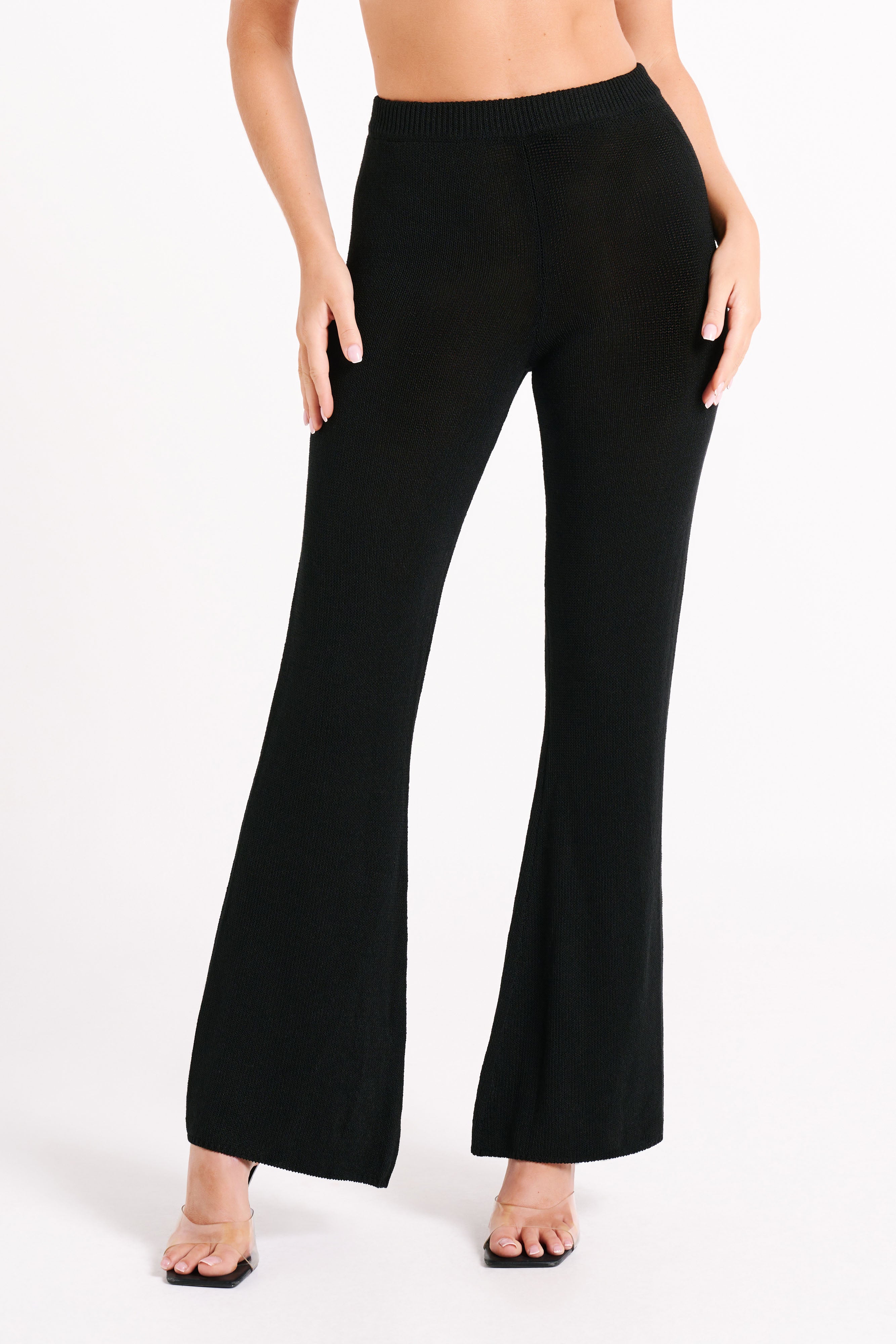 Carlota Knit Pants - Black | MESHKI US