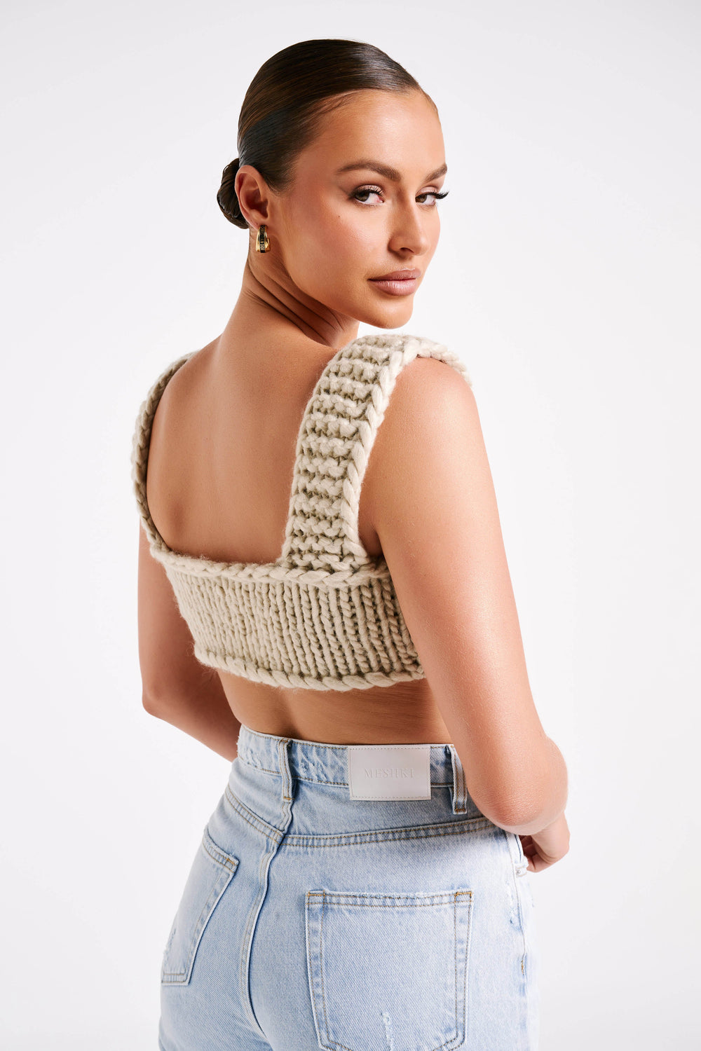 Ninetta Knit Bralette - Taupe