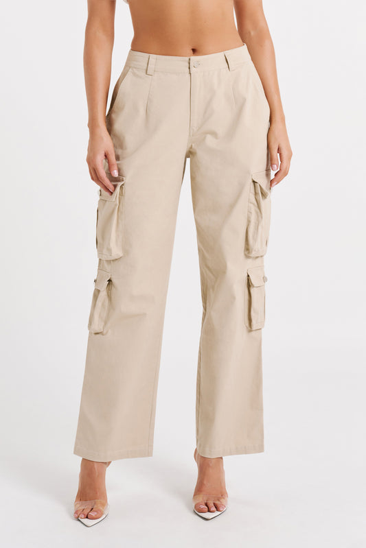 Clea Cargo Pant - Stone