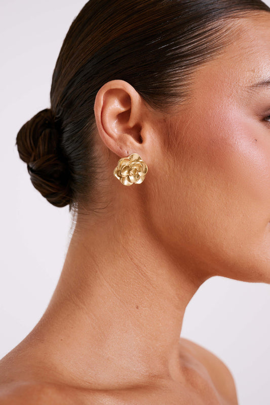 Lala Rose Earrings - Gold