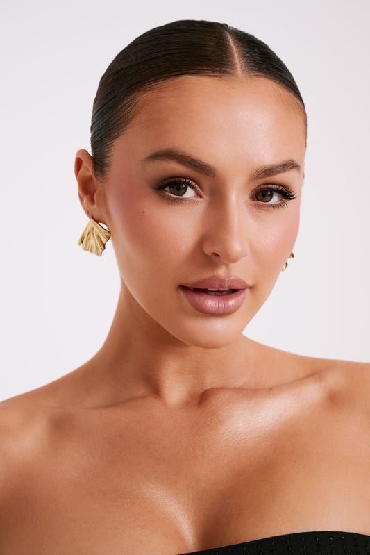 Willa Draped Earrings - Gold