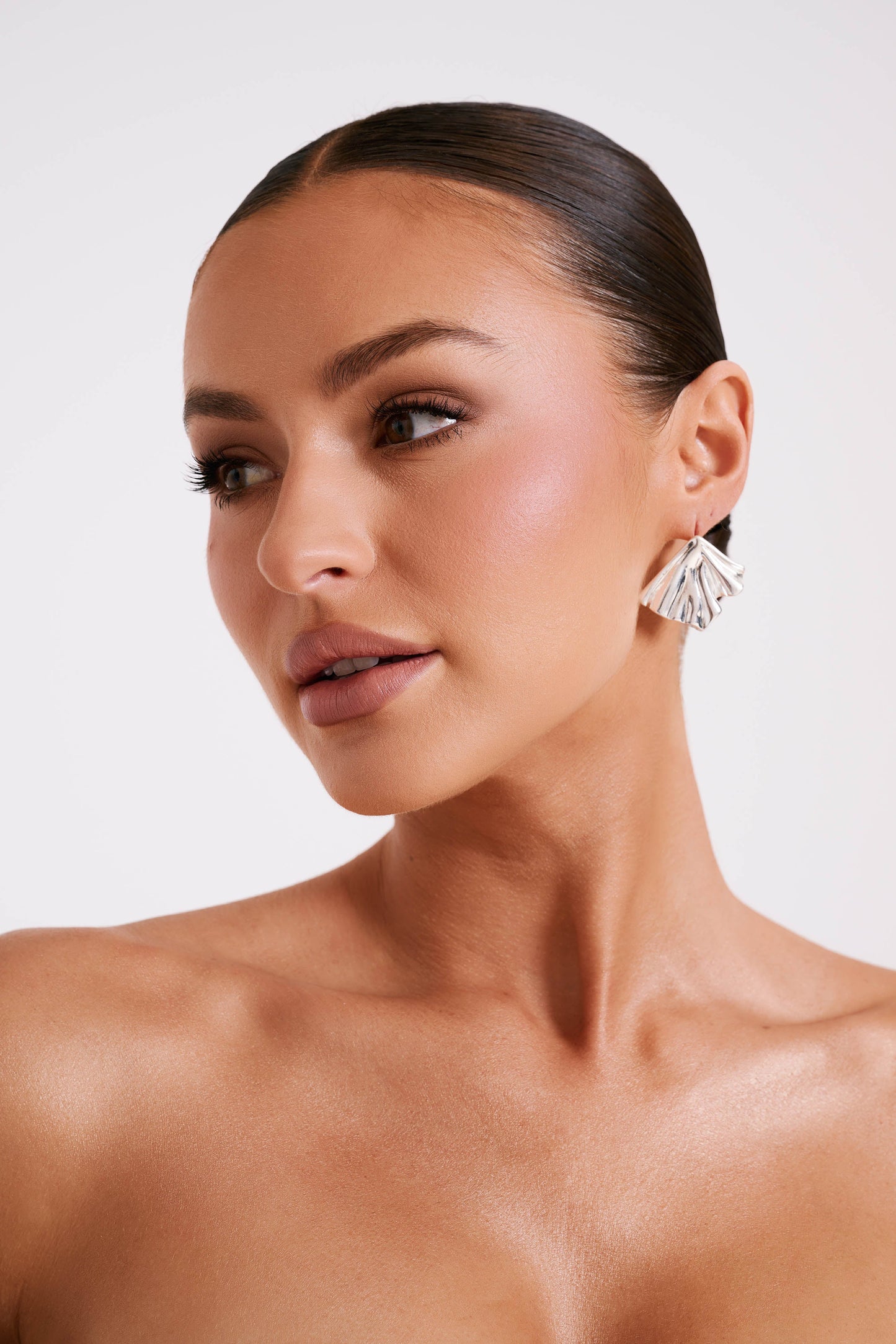 Willa Draped Earrings - Silver