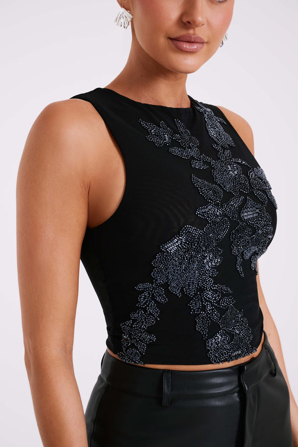 Buy Love & Roses Black Lace Trim V Neck Cami Vest Top from the Next UK  online shop