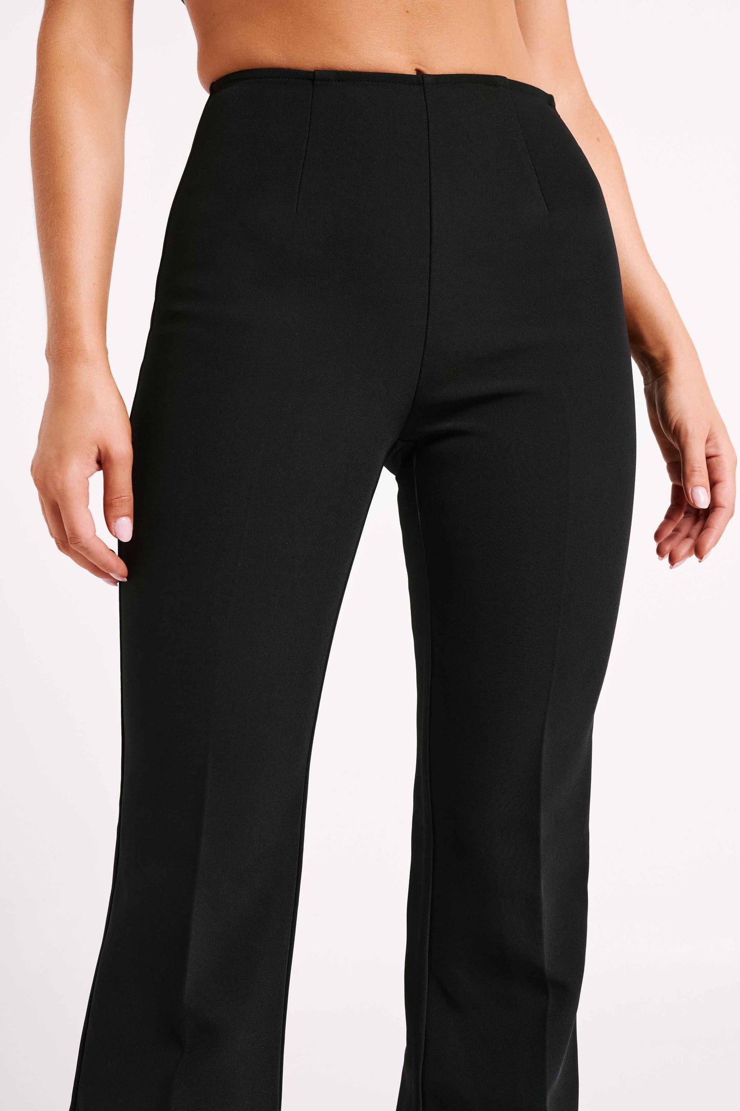 Loretta Fit & Flare Tailored Pant - Black