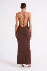 Sinead Twist Maxi Dress - Mocha