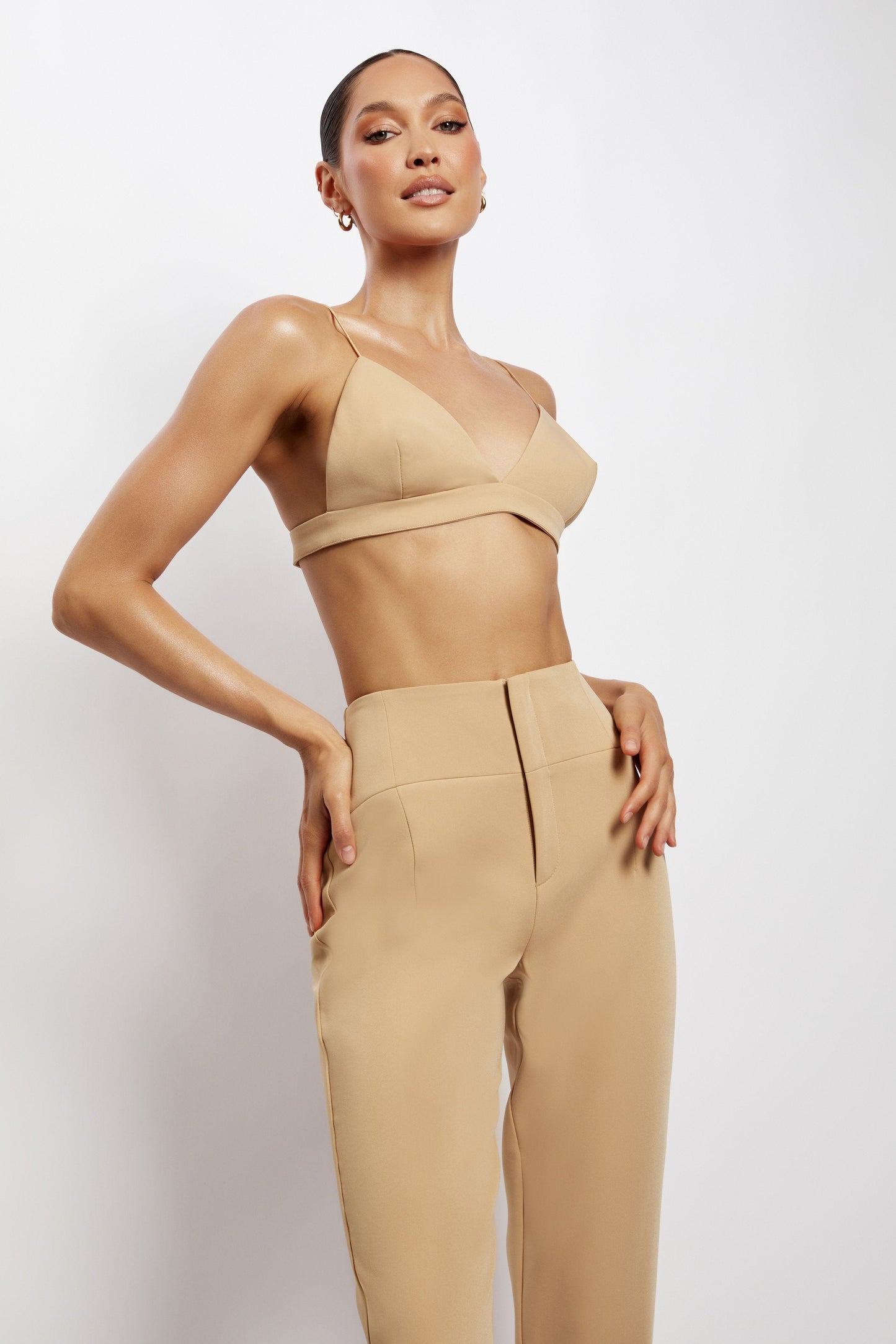 Cynthia Triangle Bralette - Camel