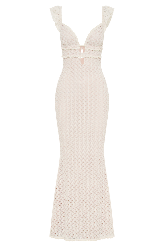 Ezra Lace Maxi Dress - Ivory