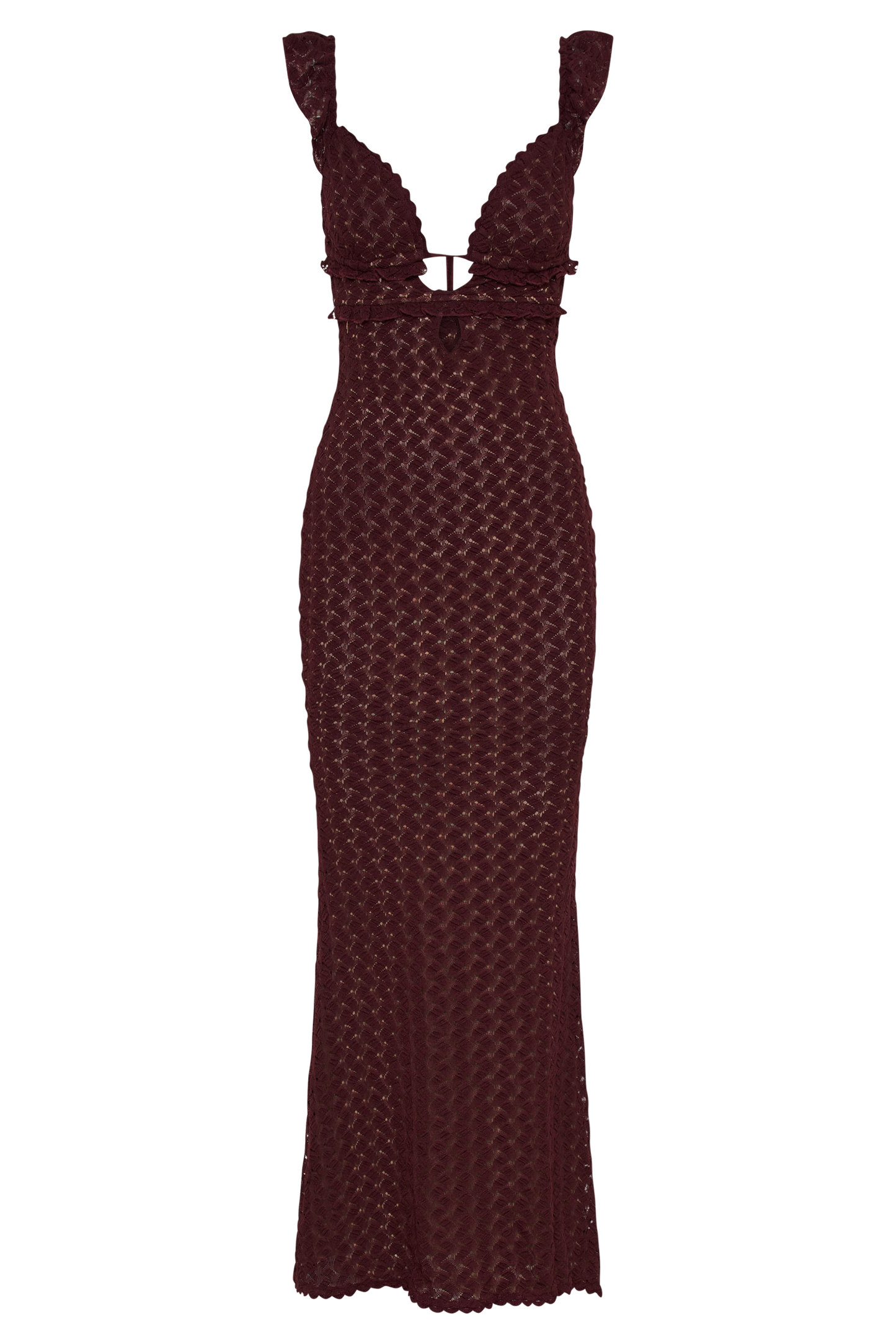 Ezra Lace Maxi Dress - Plum