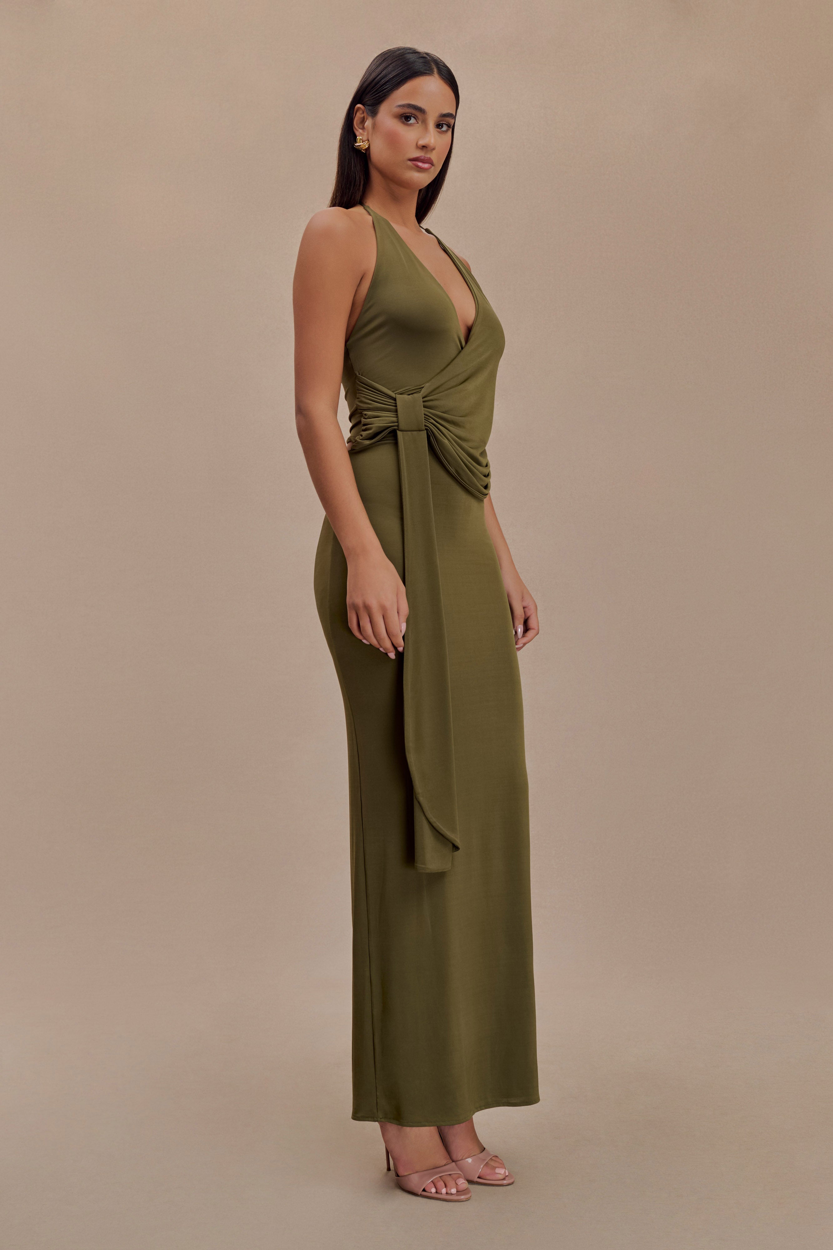 Size 6-8 Olive deals Mae Custom Maxi Dress